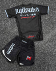Nation Athletic BJJ Rash Guard and BJJ Shorts Set  Set Flatlay