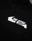 Black t-shirt with white 'JJN' logo on a dark background
