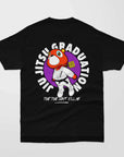 Black Kanye BJJ Oversized Hoodie with bold jiu-jitsu graduation graphic and cartoon bear in gi on back
