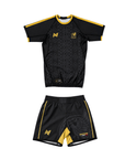 Mexico World Cup BJJ Rash Guard Set black and gold no-gi training kit by Nation Athletic