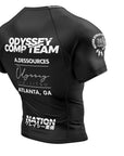 Multicolor Odyssey Ranked Rash Guard by Nation Athletics BJJ.