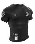 Multicolor Odyssey Ranked Rash Guard by Nation Athletics BJJ black front