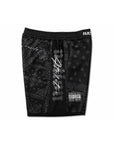 Black Paisley BJJ Rash Guard Set with matching grappling shorts for no-gi Brazilian Jiu-Jitsu training by Nation Athletic