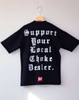 Back view of Choke Dealer Bjj shirt - "Support Your Local Choke Dealer" Jiu Jitsu shirt