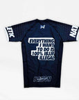 IBJJF RANKED BJJ RASHGUARD WHITE BACK