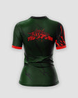 Womens Anime BJJ Rash Guard featuring My Hero Academia-inspired artwork, high-performance material, and secure fit for jiu-jitsu training.