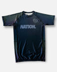 BJJ pride v2 back rash guard | nation athletic Jiu Jitsu