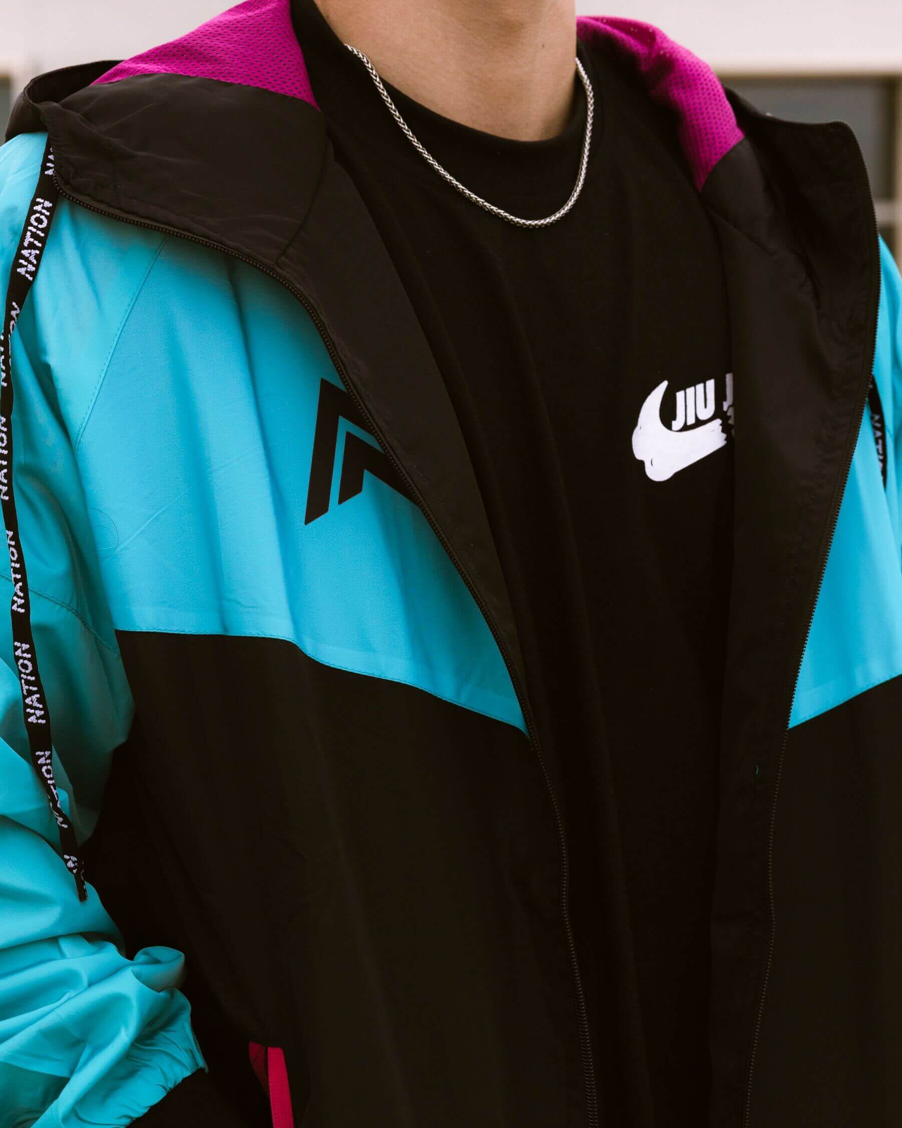 Retro Multicolor BJJ Windbreaker | BJJ Hoodies | Multicolor