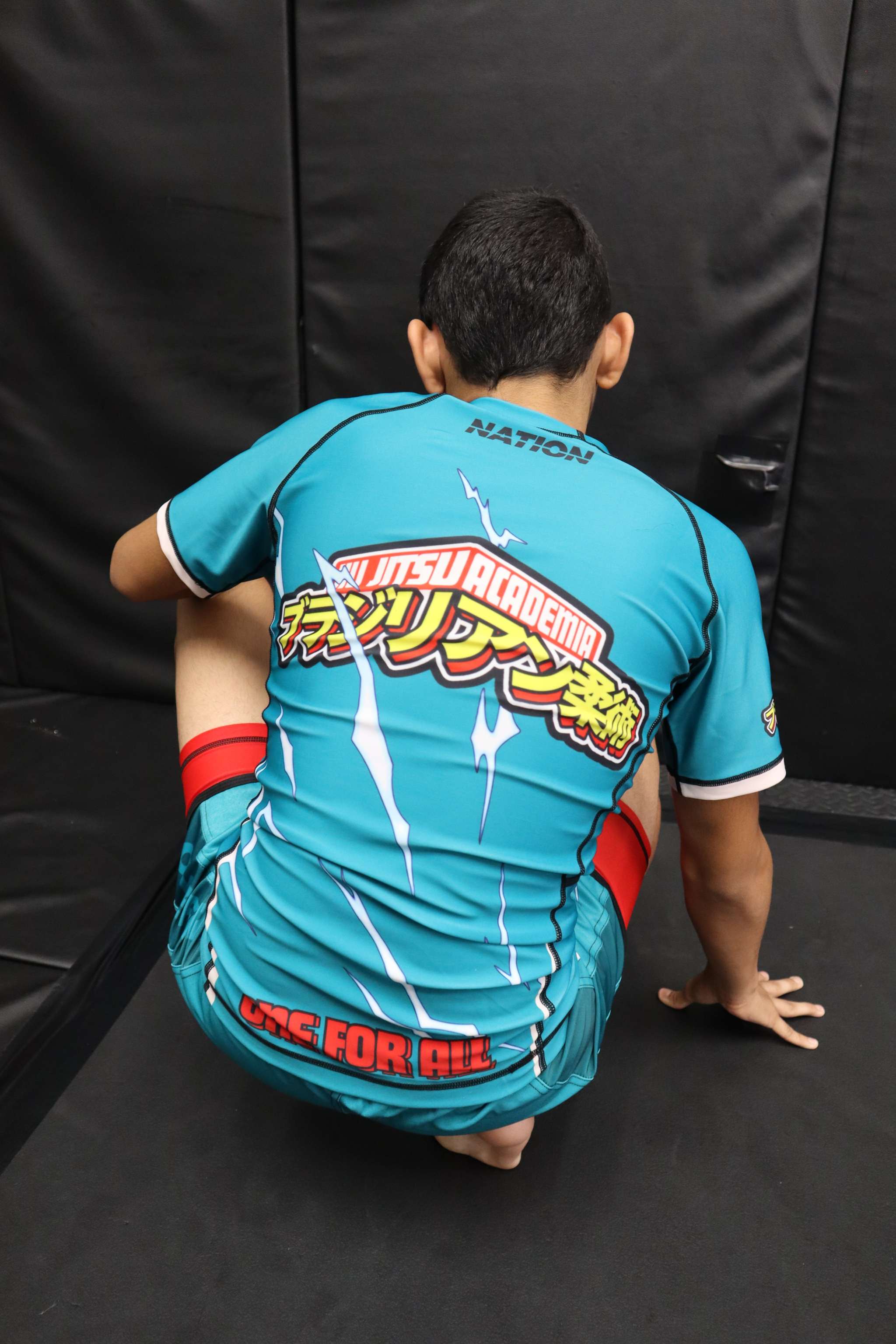 One For All BJJ Kids Rash Guard | Multicolor | Youth Anime No-Gi Jiu Jitsu Compression Shirt