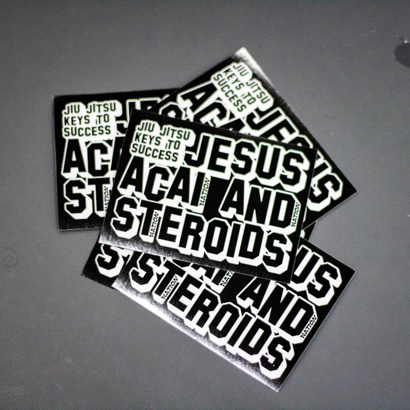 Jesus Acai and Steriods BJJ Sticker