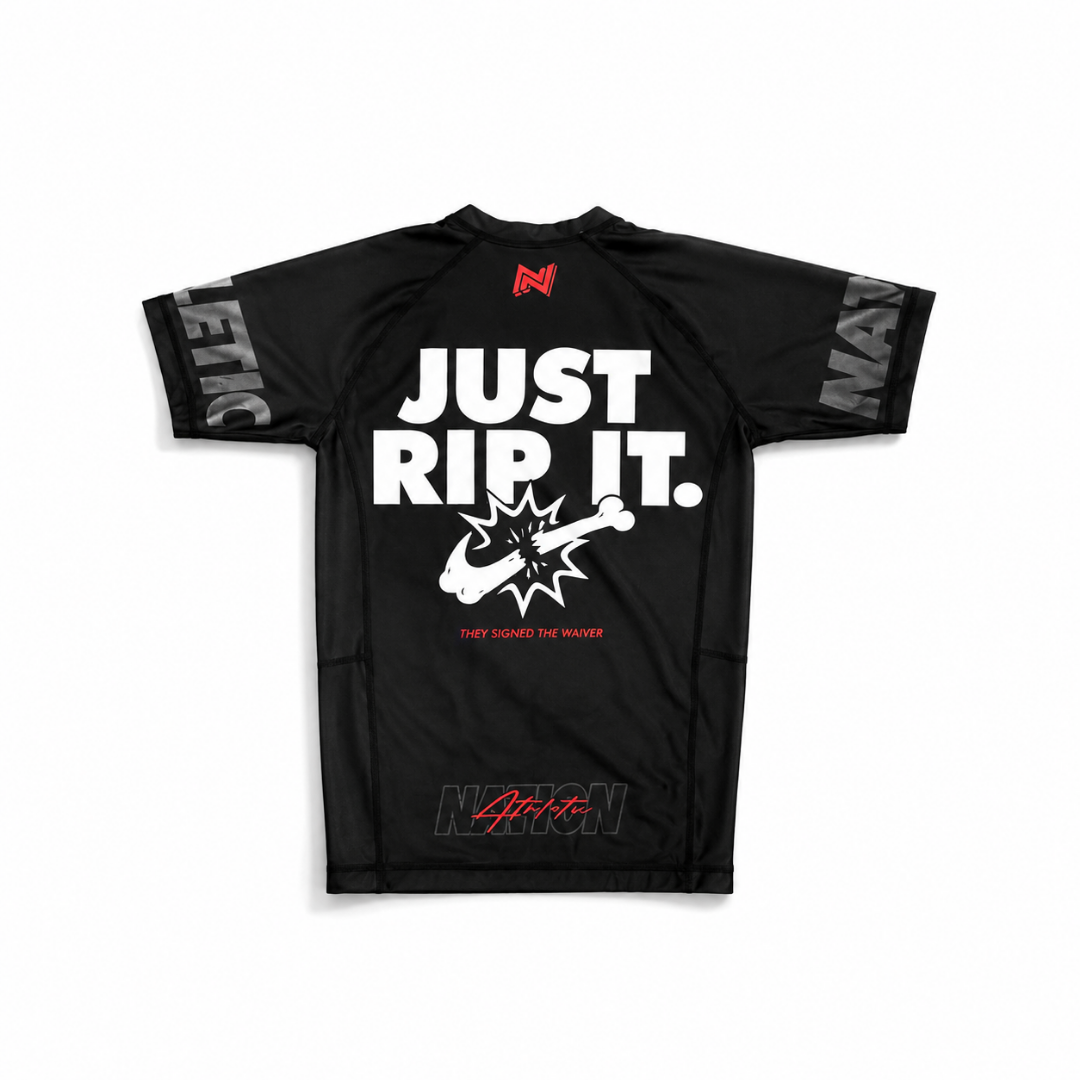 Just Rip it BJJ Rash Guard back