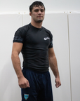 Just Rip it BJJ Rash Guard in model front