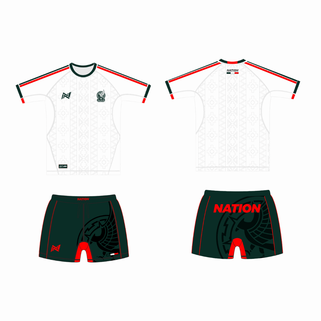 Mexico World Cup BJJ rash guard with compression fit and Mexico-inspired design for no-gi training