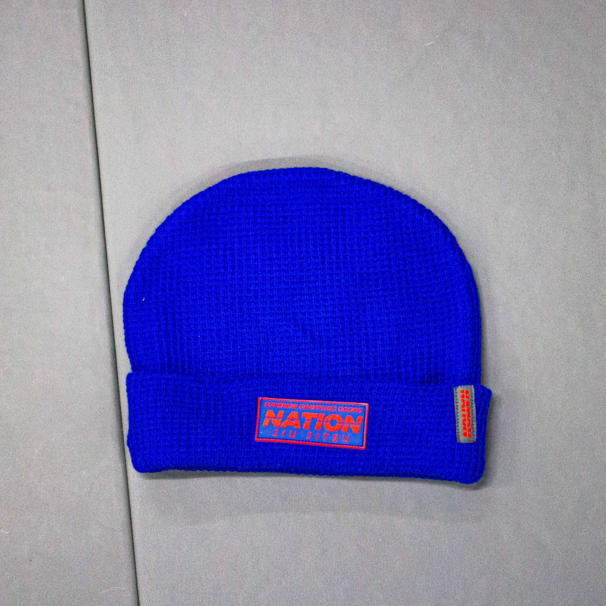 BJJ Beanies | Royal Blue and Blackout | Nation Athletic Jiu Jitsu Apparel