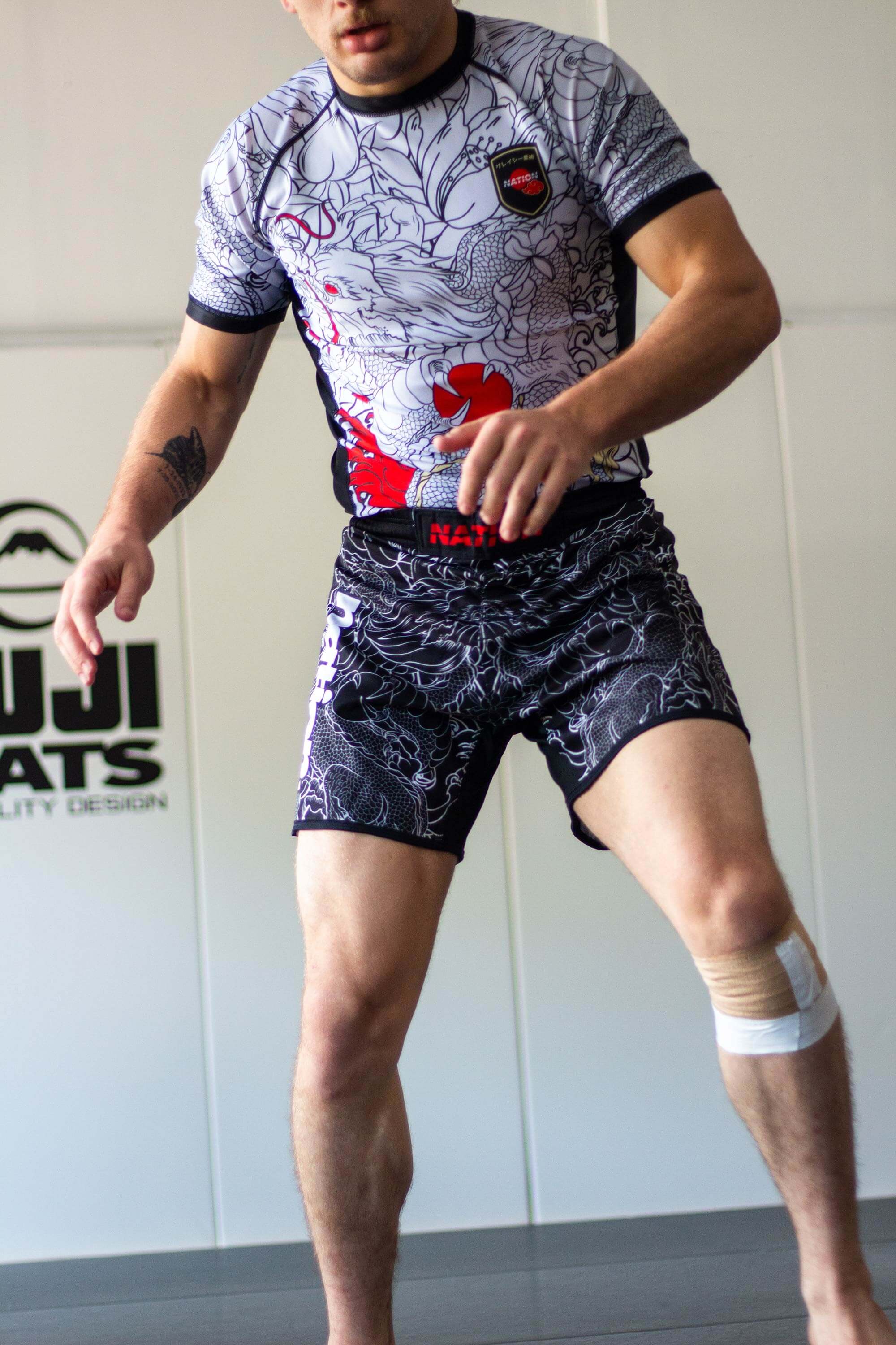 Rising Dragon BJJ Rash Guard Set | Male | Multicolor