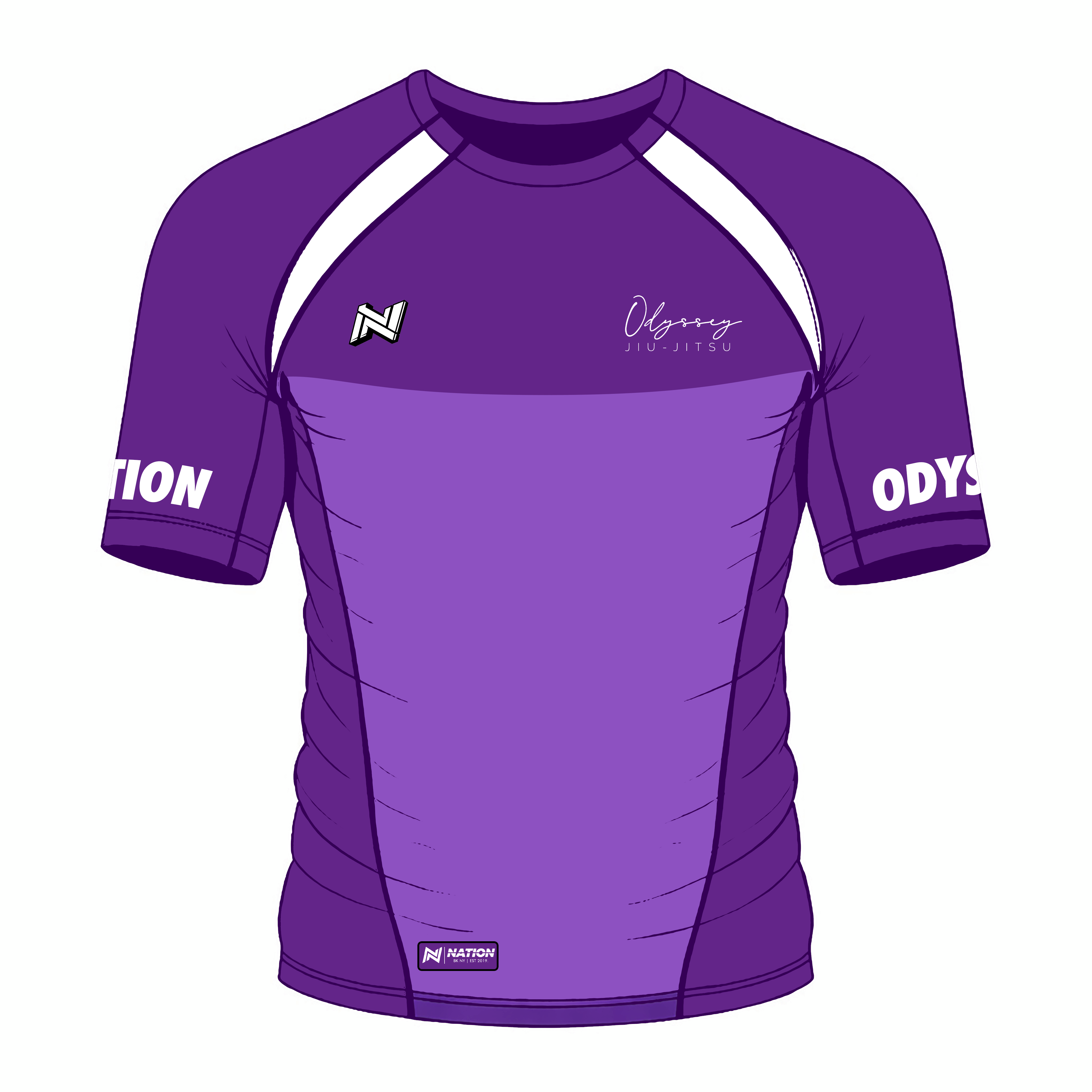 Nation BJJ Ranked Custom Rash Guard | No-Gi Training | Nation Athletic