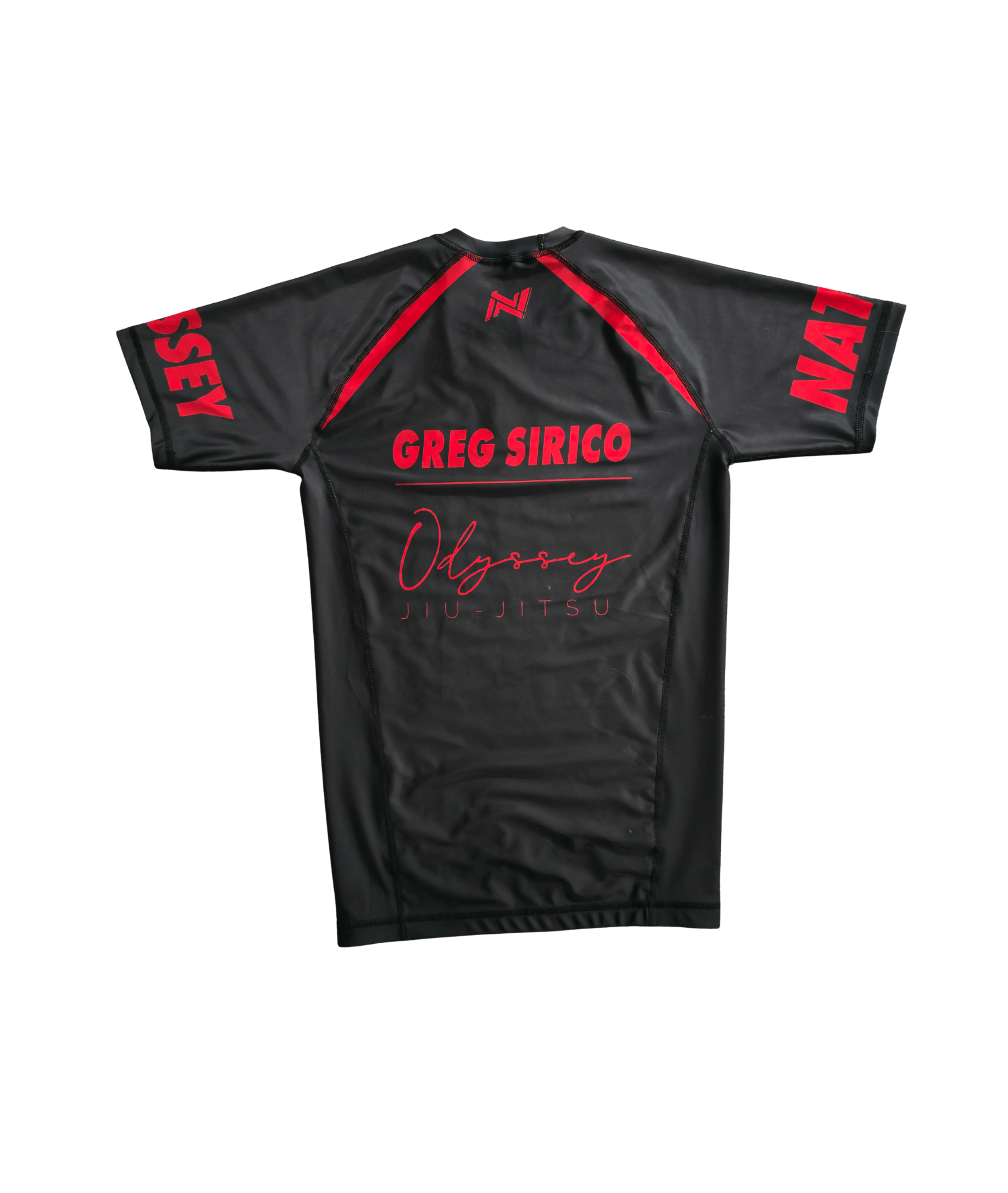 Nation BJJ Ranked custom rash guard for no-gi Brazilian Jiu-Jitsu training and competition
