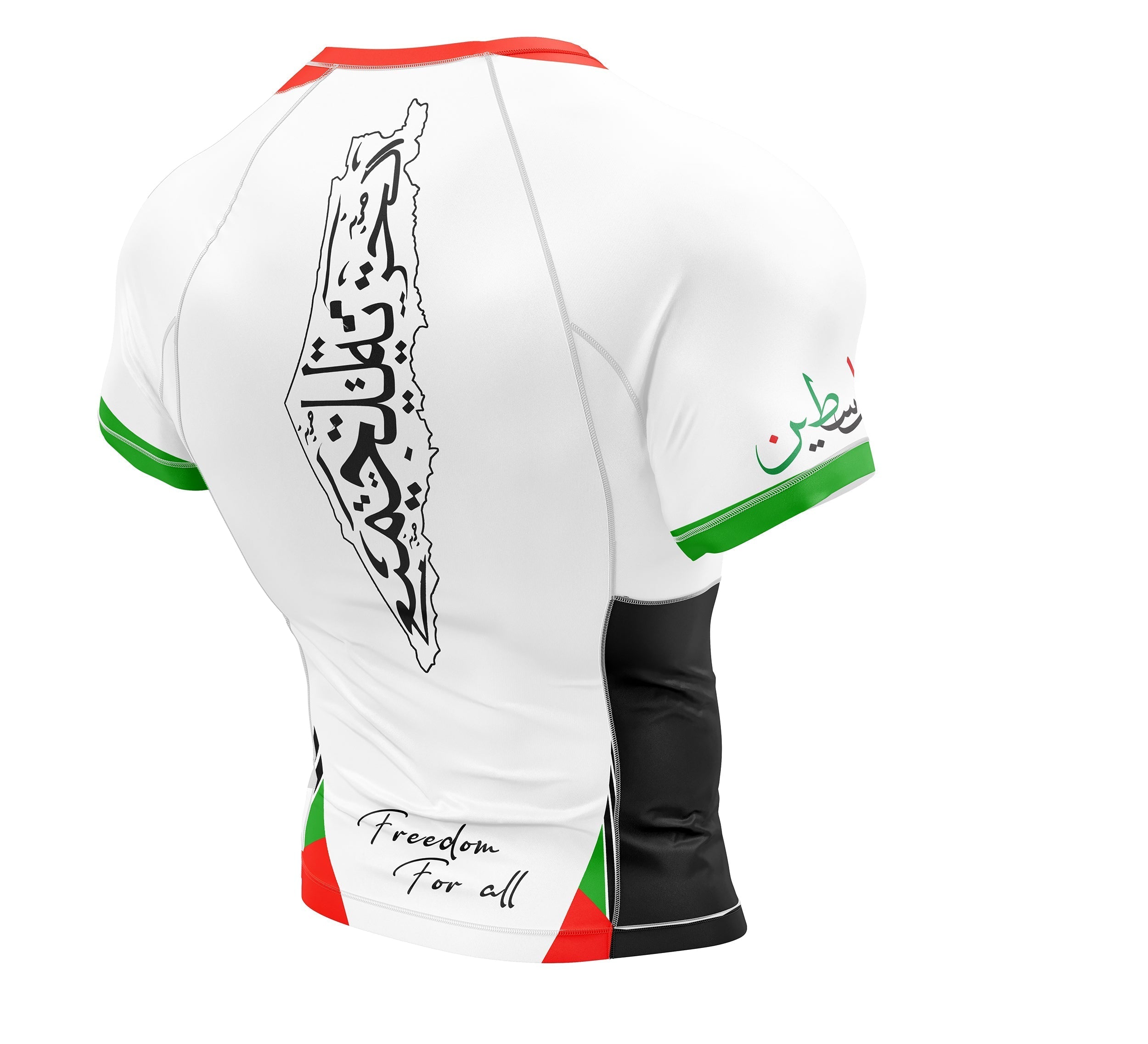 Palestine Rash Guard mock up back