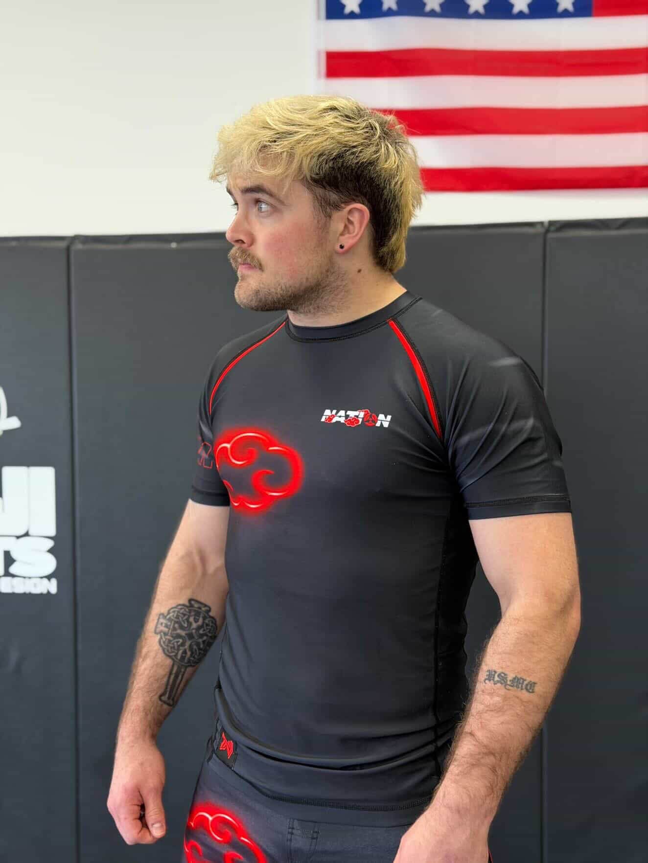Shadow Cloud Anime Style BJJ Rash Guard | No-Gi Training | Nation Athletic