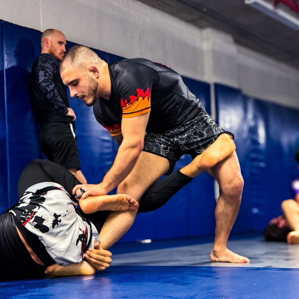 White Short Sleeve BJJ Rash Guard - Death Cuddles - Nation Athletics Bjj