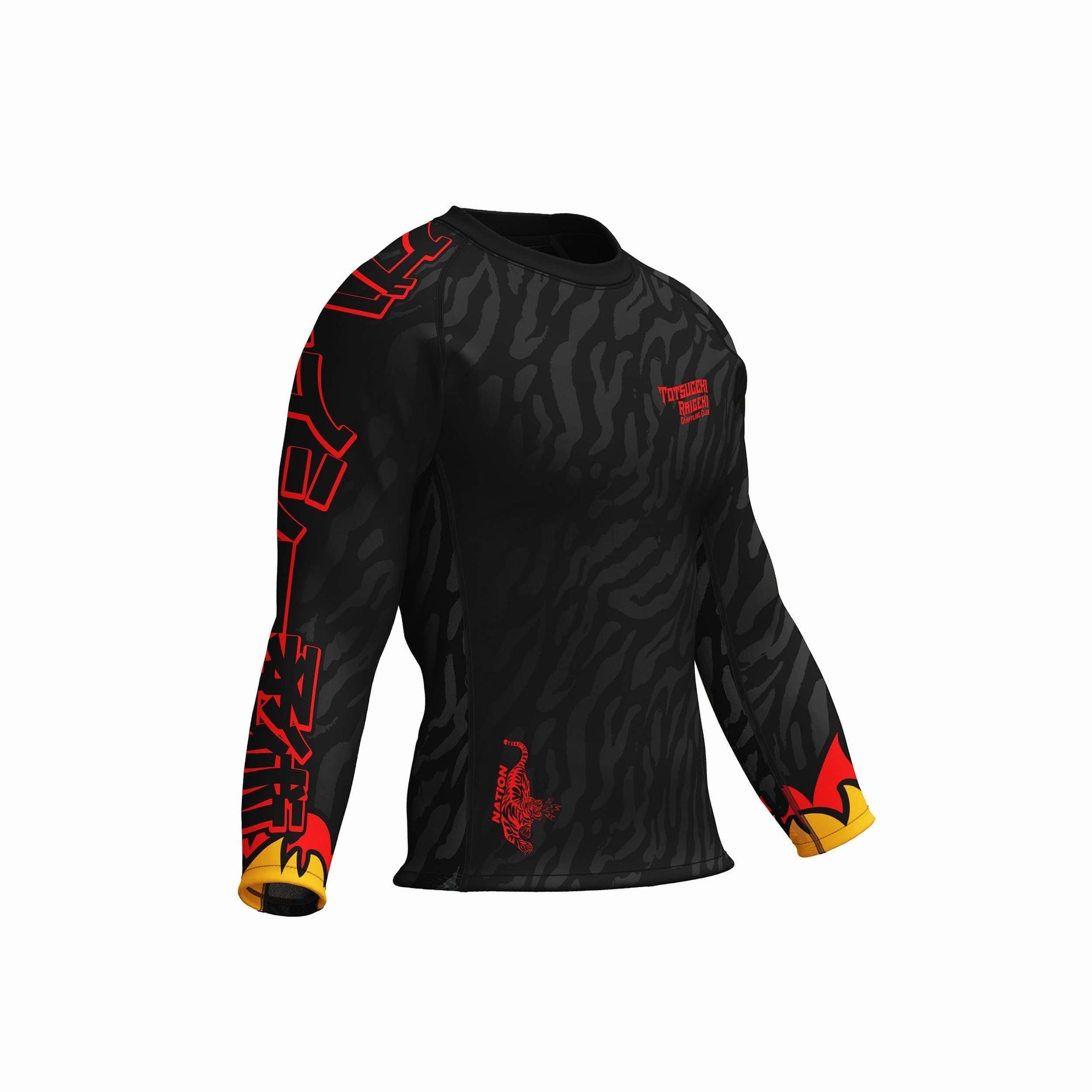 White Short Sleeve BJJ Rash Guard Death Cuddles Nation Athletics Bjj