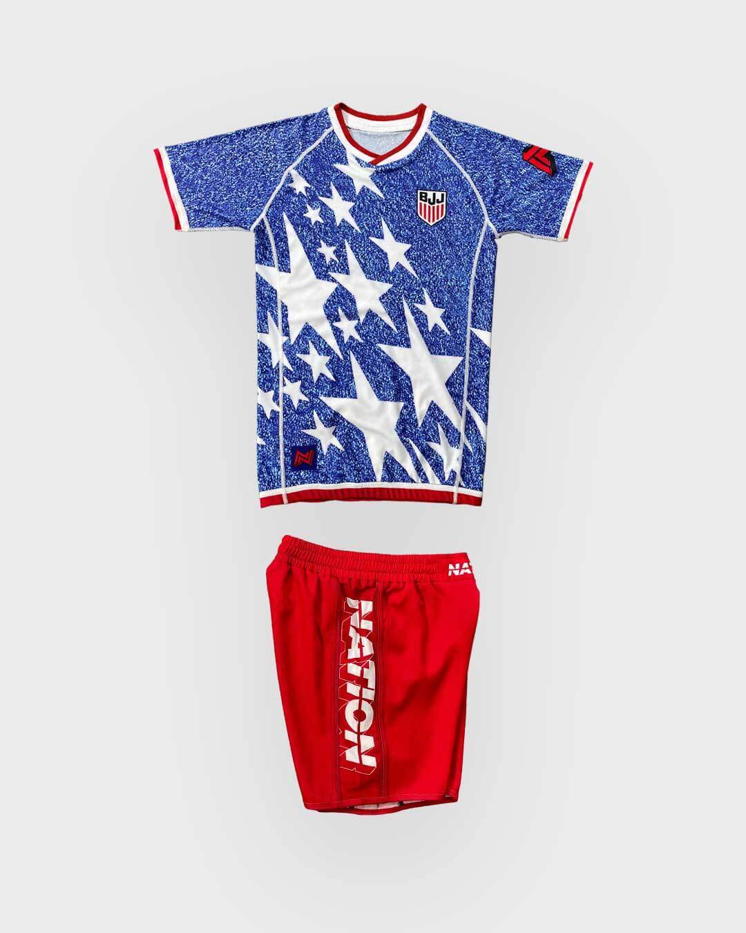 team usa World Cup bjj rash guard set for nogi Jiu Jitsu training