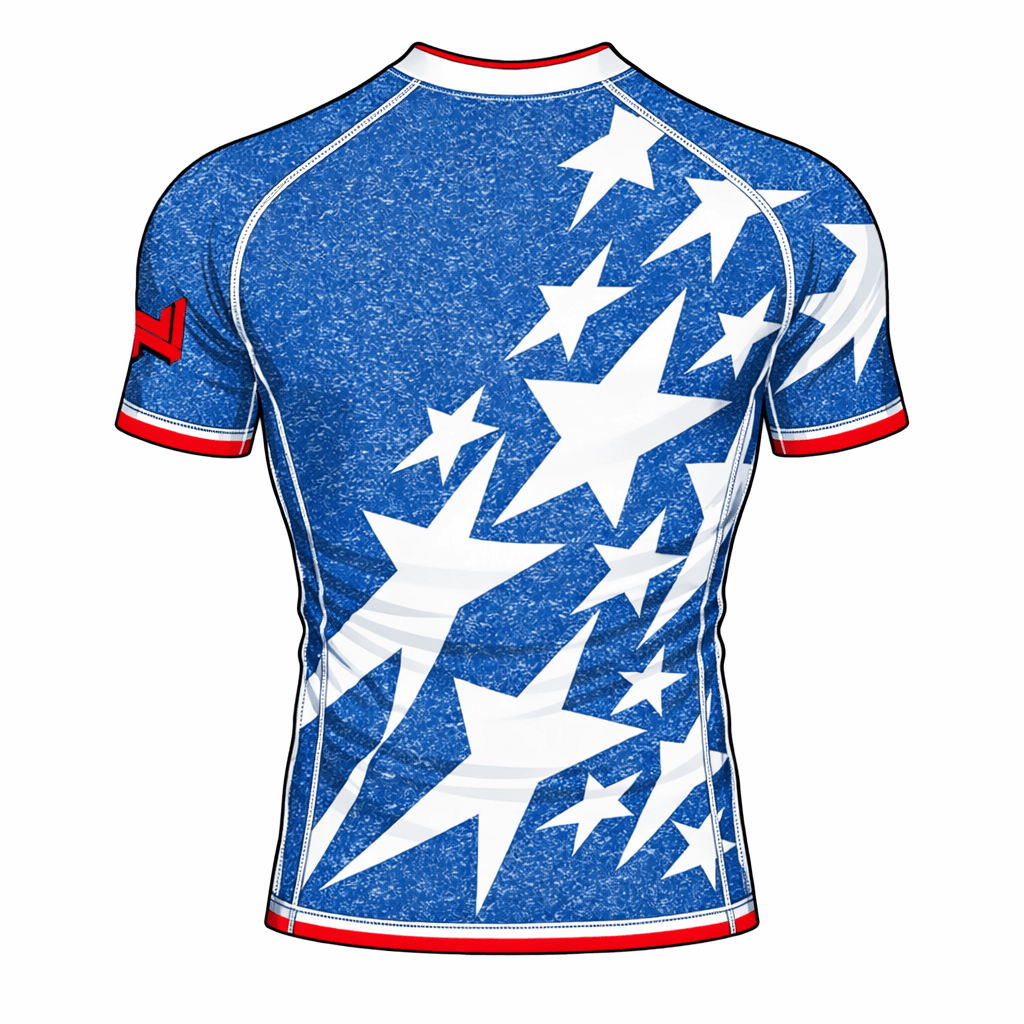 USA World Cup Rash Guard high-performance compression training top with moisture-wicking fabric and flatlock stitching