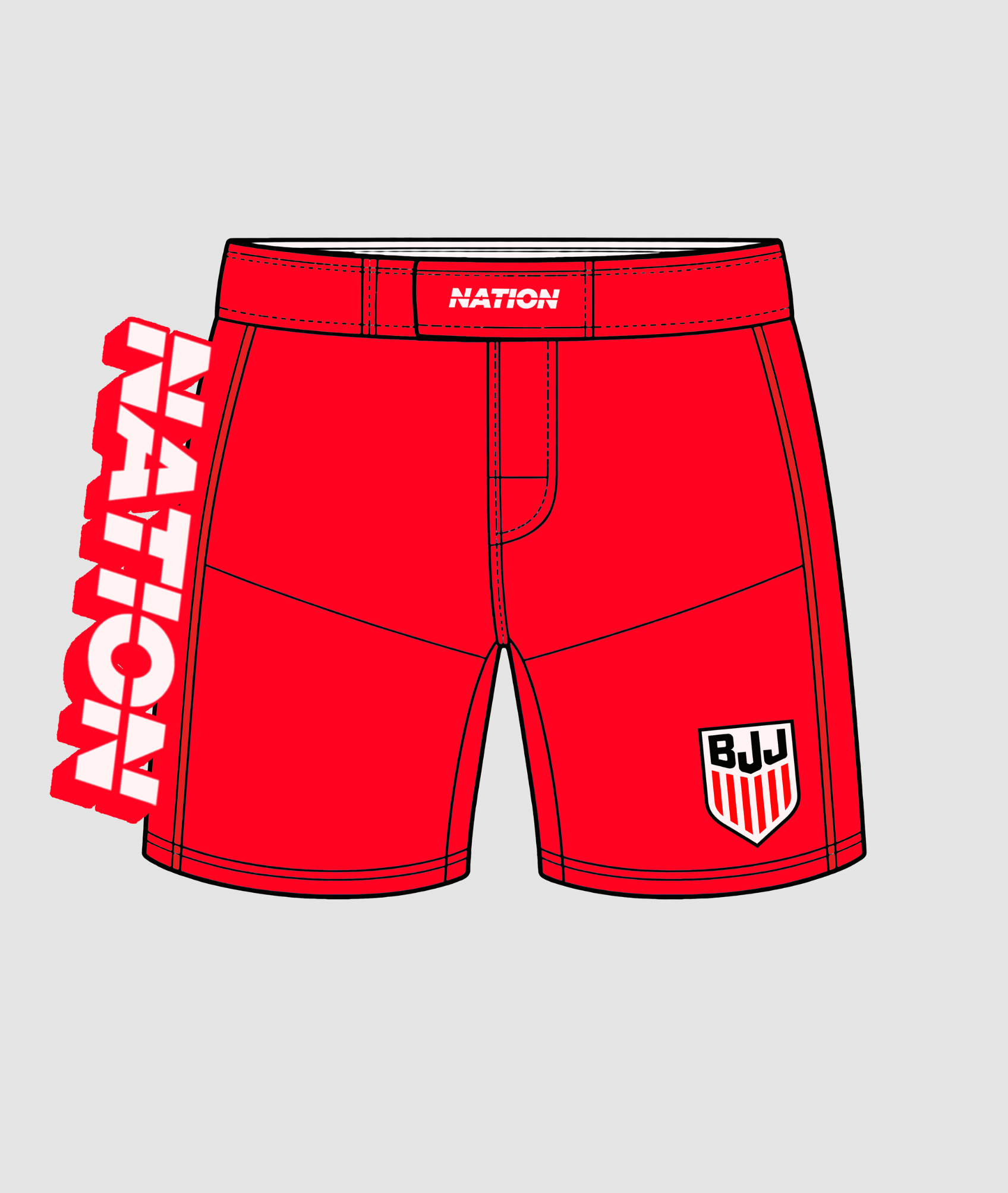 USA World Cup no-gi grappling shorts with durable, lightweight fabric and secure fit for Brazilian Jiu-Jitsu training
