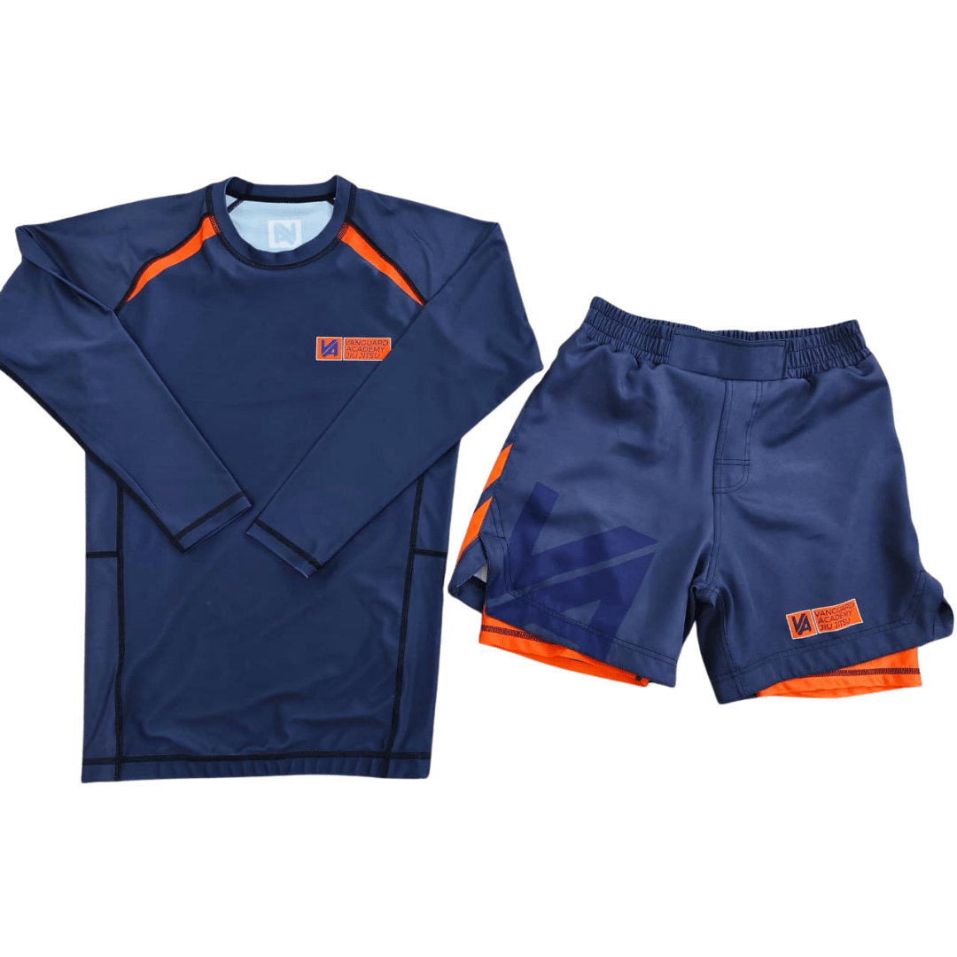 Vanguard Grappling Shorts | Orange &amp; Blue | Nation Athletic