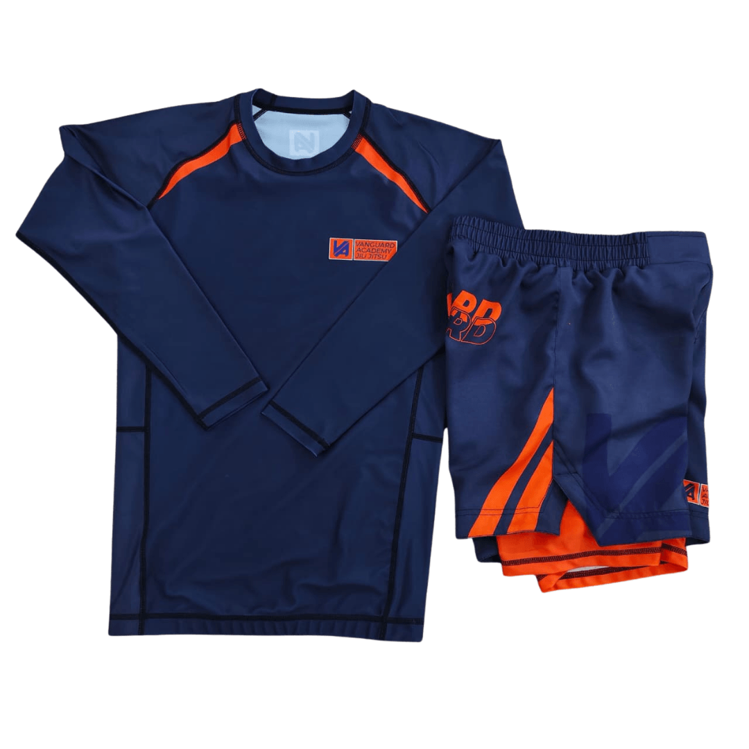 Vanguard Grappling Shorts | Orange &amp; Blue | Nation Athletic