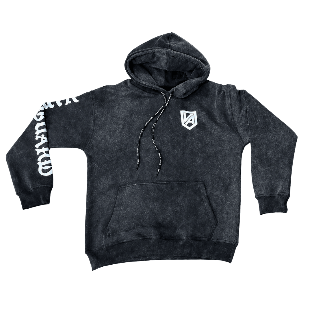 Gray Vanguard Hooded Sweatshirt by Nation Athletic with premium fleece and adjustable hood