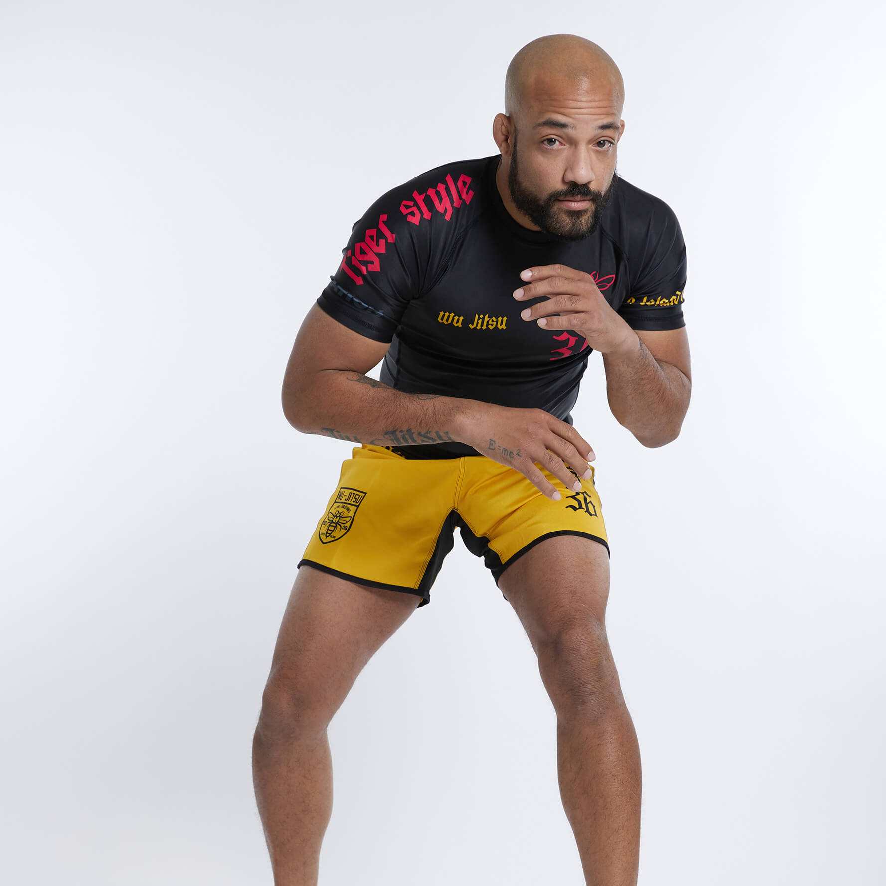 BJJ Rash Guards - Wu-Jitsu Men's Black Short Sleeve Gear BJJ Rash Guards - Wu-Jitsu Men's Black Short Sleeve Gear