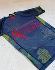 BJJ Rash Guard by Nation Athletic Flatlay Image back angled view