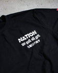 "Fall Seven, Stand Eight" Black | Nation Athletic | BJJ T shirt - Pre Order