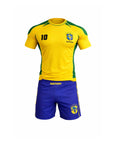 Brazil World Cup No-Gi training rash guard and grappling shorts set by Nation Athletic
