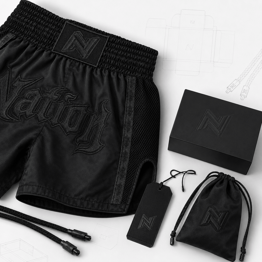 Muay Thai shorts performance details