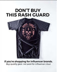 Death Cuddles rash guard — Buy quality gear, not influencer clout.