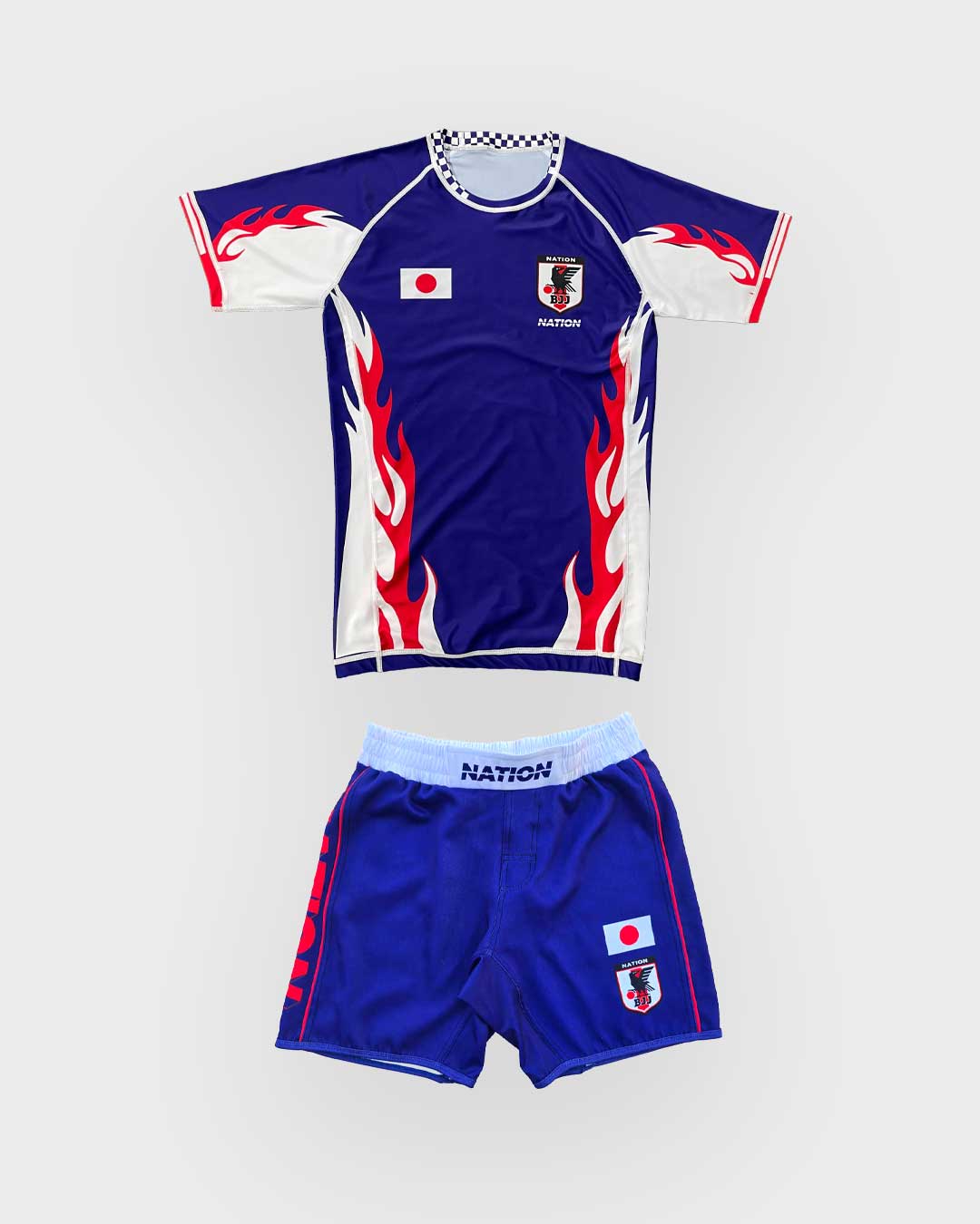 team japan World Cup bjj rash guard set for nogi Jiu Jitsu training