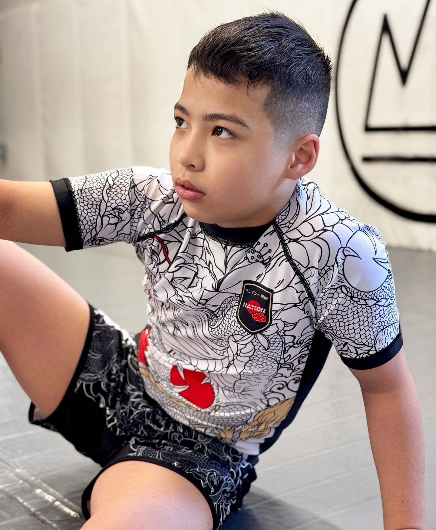 Rising Dragon BJJ Rash Guard Set | Youth
