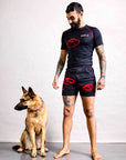 naruto black akatsuki cloud bjj rash guard set