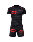 naruto black akatsuki cloud bjj rash guard set