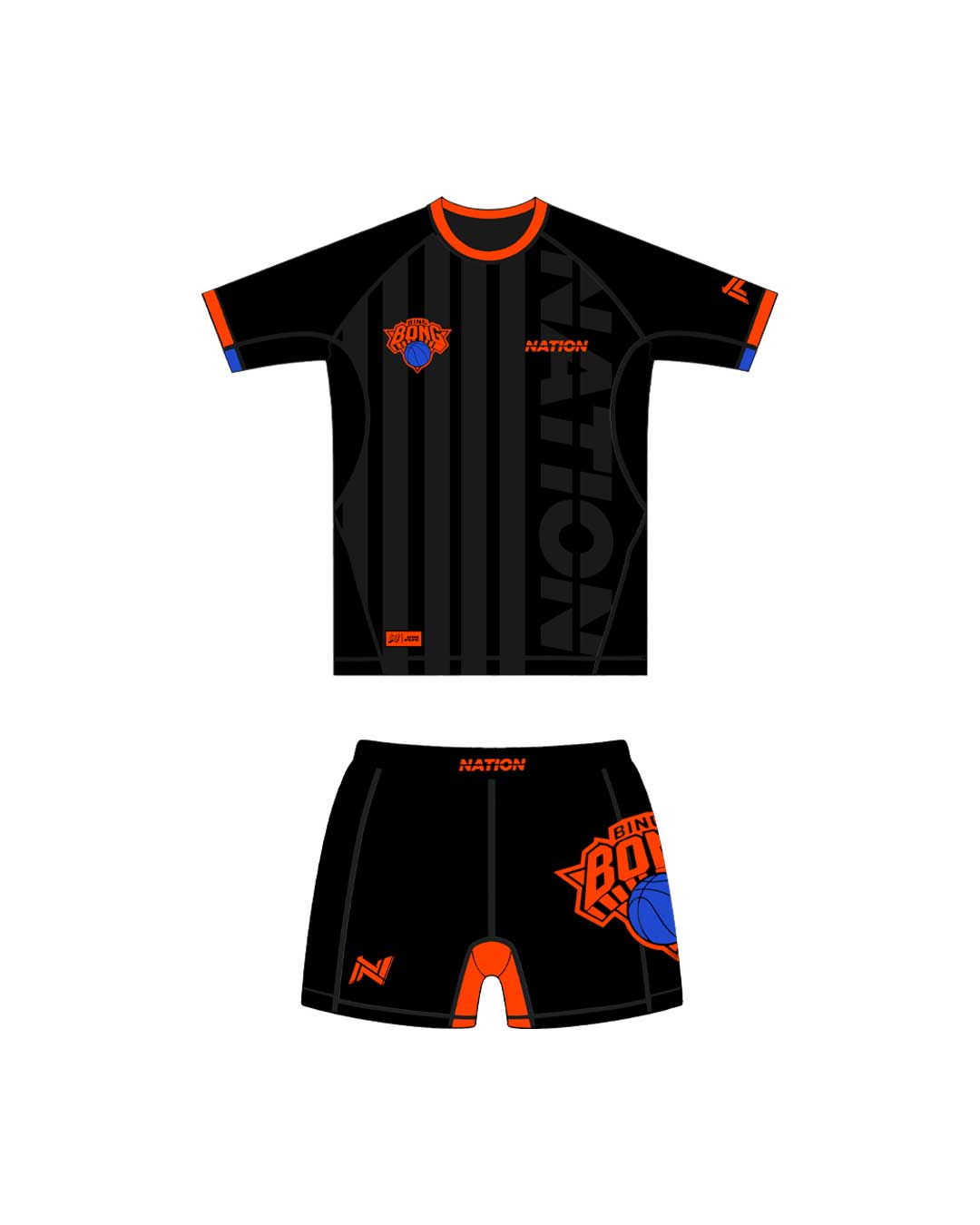 NYK53 | New York Nicks BJJ Rash Guard Set | No-Gi Training | Nation Athletic