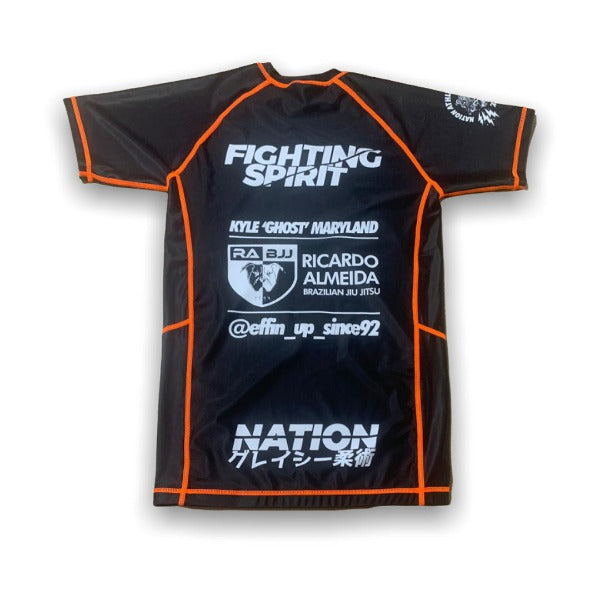 ranked custom bjj rash guard | Nation Jiu jItsu