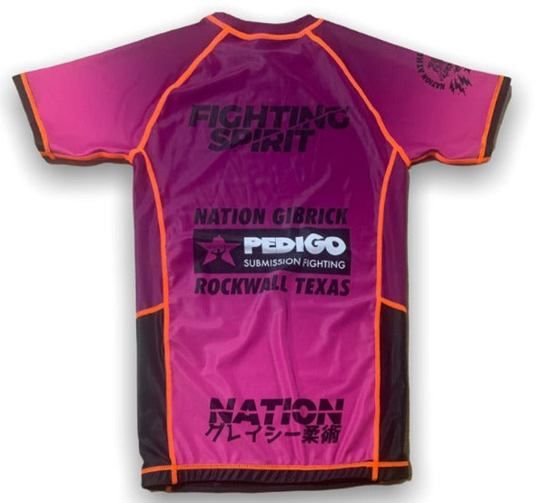 ranked custom bjj rash guard | Nation Jiu jItsu