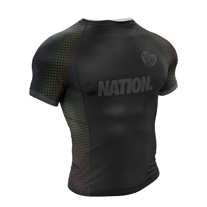 BJJ pride v2 back rash guard | nation athletic Jiu Jitsu